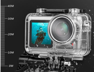 a waterproof camera with a screen