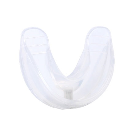 a clear plastic mouth guard