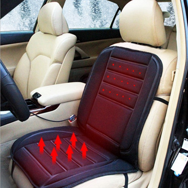 a car seat with a heater