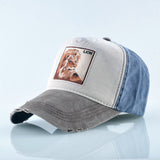 Letter-Embroidered Adjustable Baseball Cap