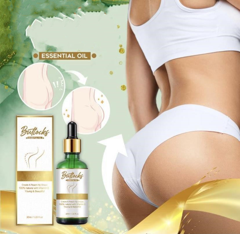 a woman wearing white underwear and a bottle of oil