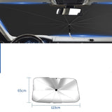 Foldable Umbrella-Style Car Windshield Sun Shade