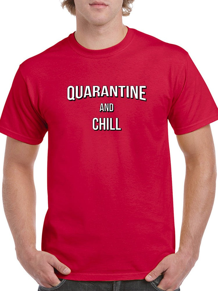 a man wearing a red shirt