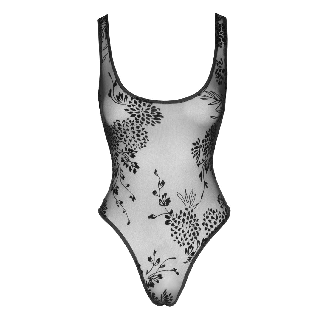 Flirty Sheer Mesh Bodysuit Showoff