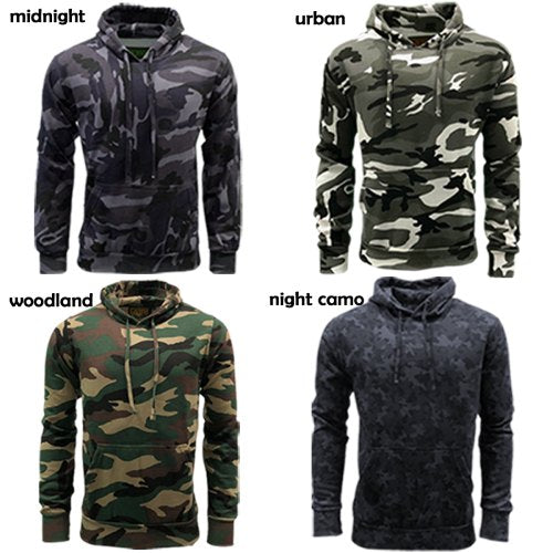 a group of different colored sweatshirts