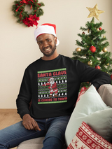 Santa Claus Coming To Town Hoodie -SmartPrintsInk Designs