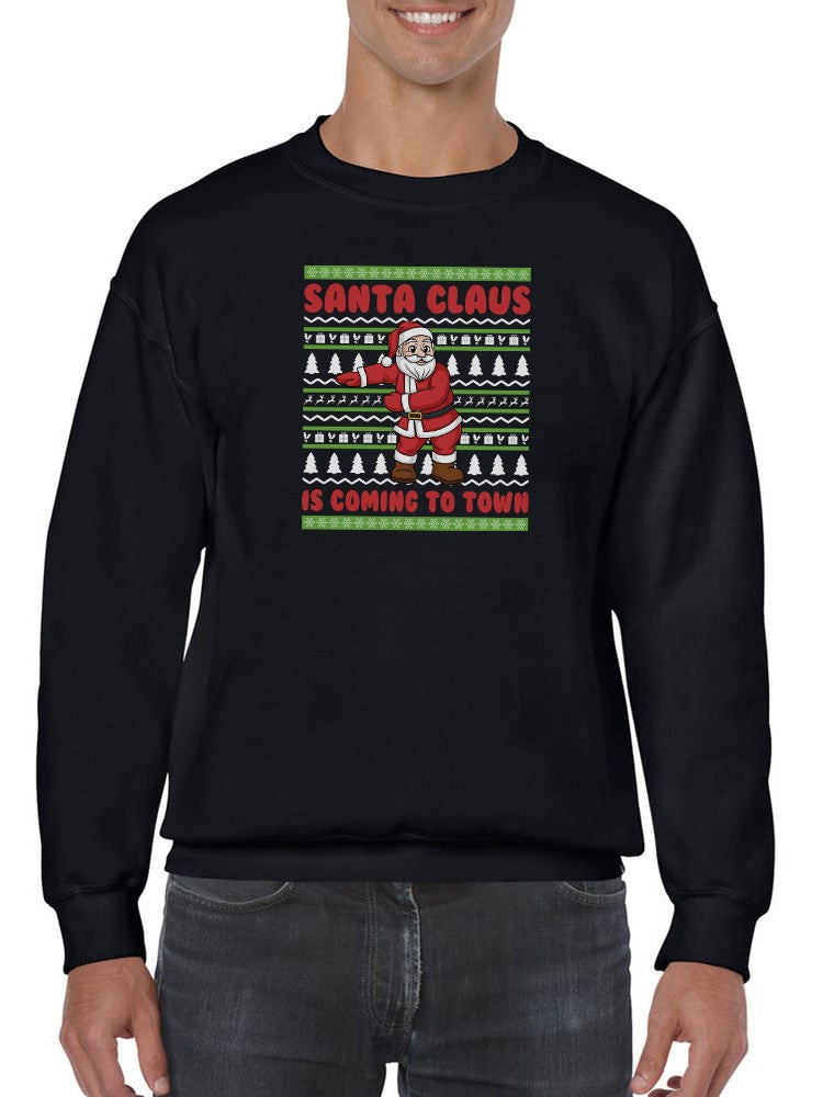 Santa Claus Coming To Town Hoodie -SmartPrintsInk Designs