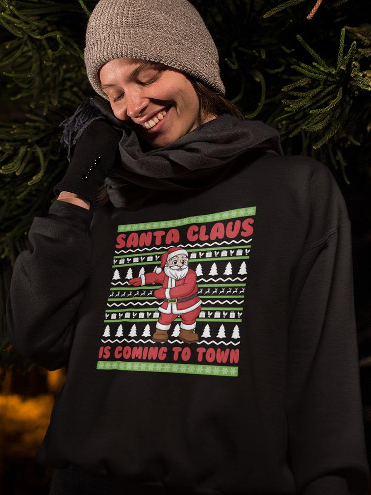 Santa Claus Coming To Town Hoodie -SmartPrintsInk Designs