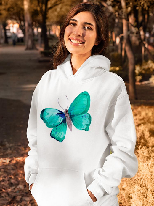Watercolor Butterfly Hoodie -SPIdeals Designs