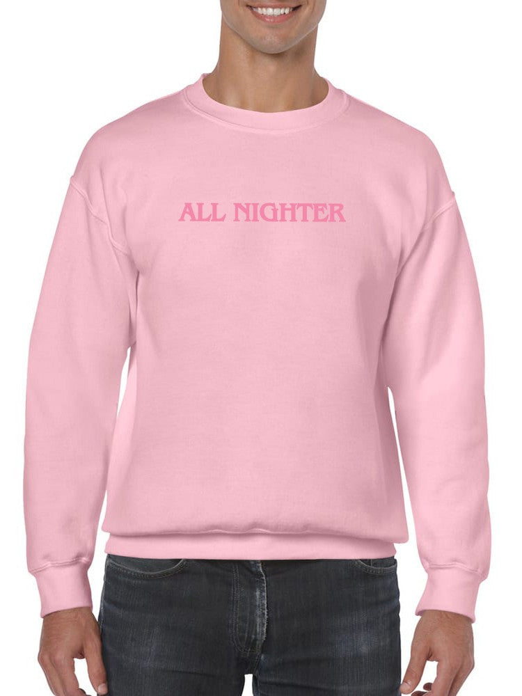 a person wearing a pink sweatshirt