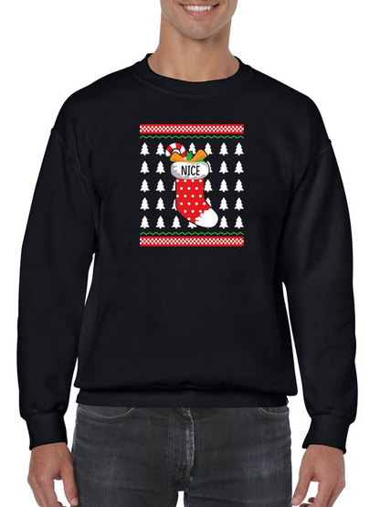 Nice Christmas Sock Hoodie -SmartPrintsInk Designs