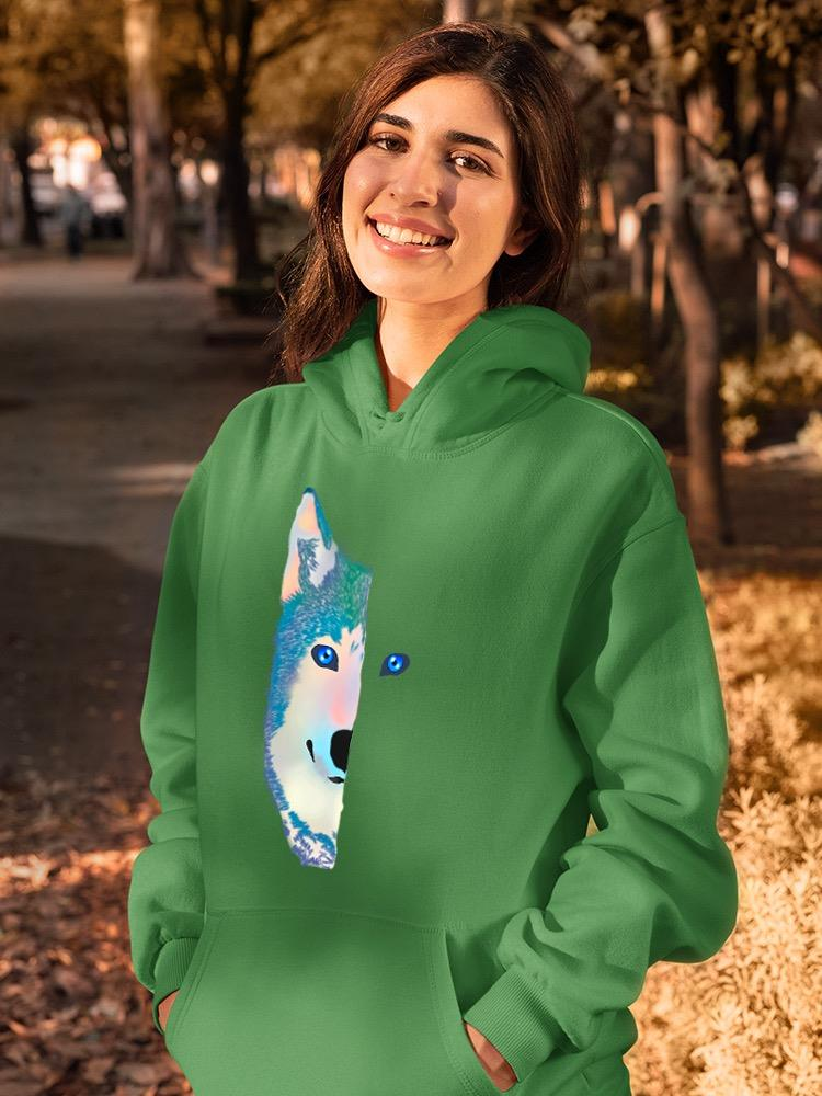 Wolf's Half Face Hoodie -SPIdeals Designs