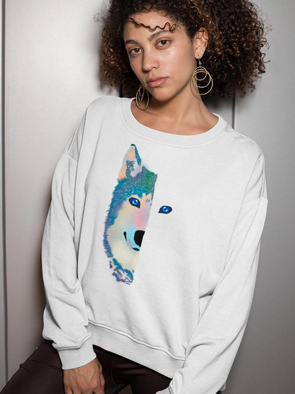 Wolf's Half Face Hoodie -SPIdeals Designs