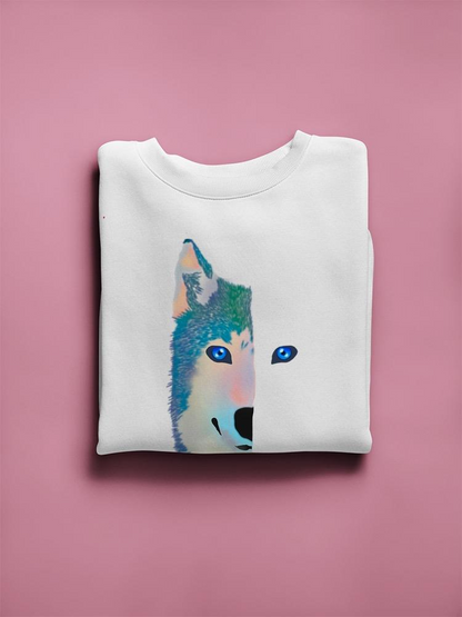 Wolf's Half Face Hoodie -SPIdeals Designs