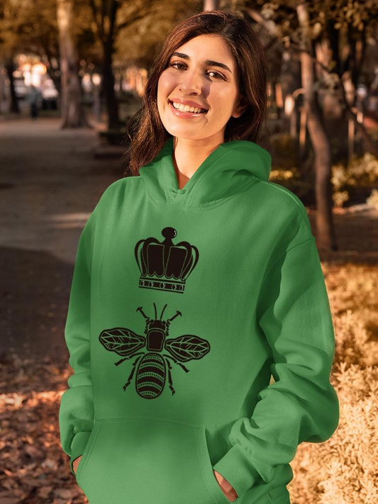 Bee With A Crown Hoodie -SPIdeals Designs