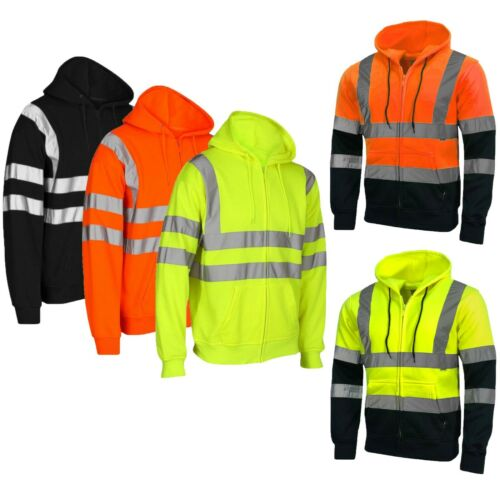 a group of jackets with reflective stripes