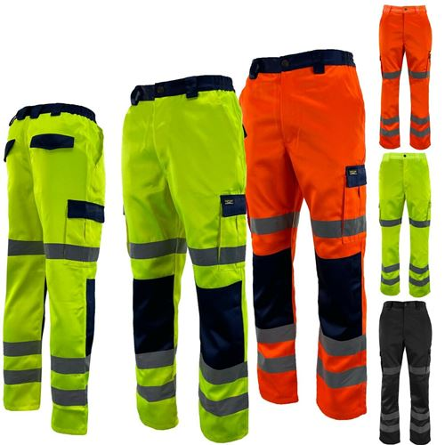 Hi Vis Polycotton Cargo Trousers - HV516