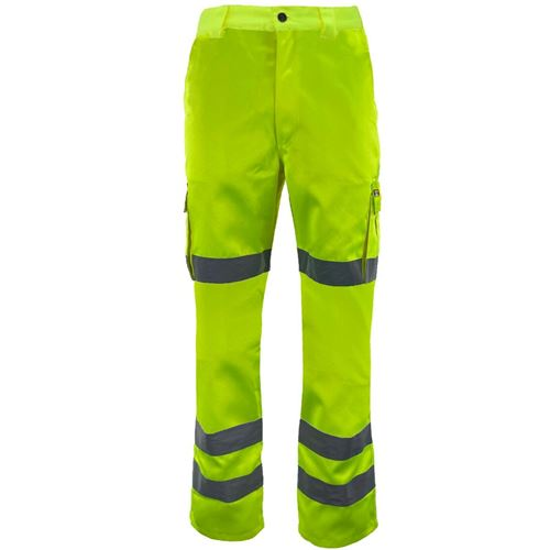 Hi Vis Polycotton Cargo Trousers - HV516