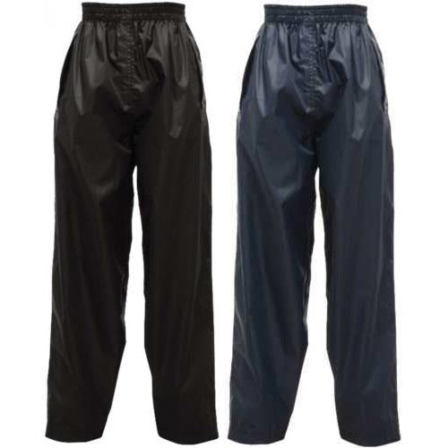 a pair of black and blue pants