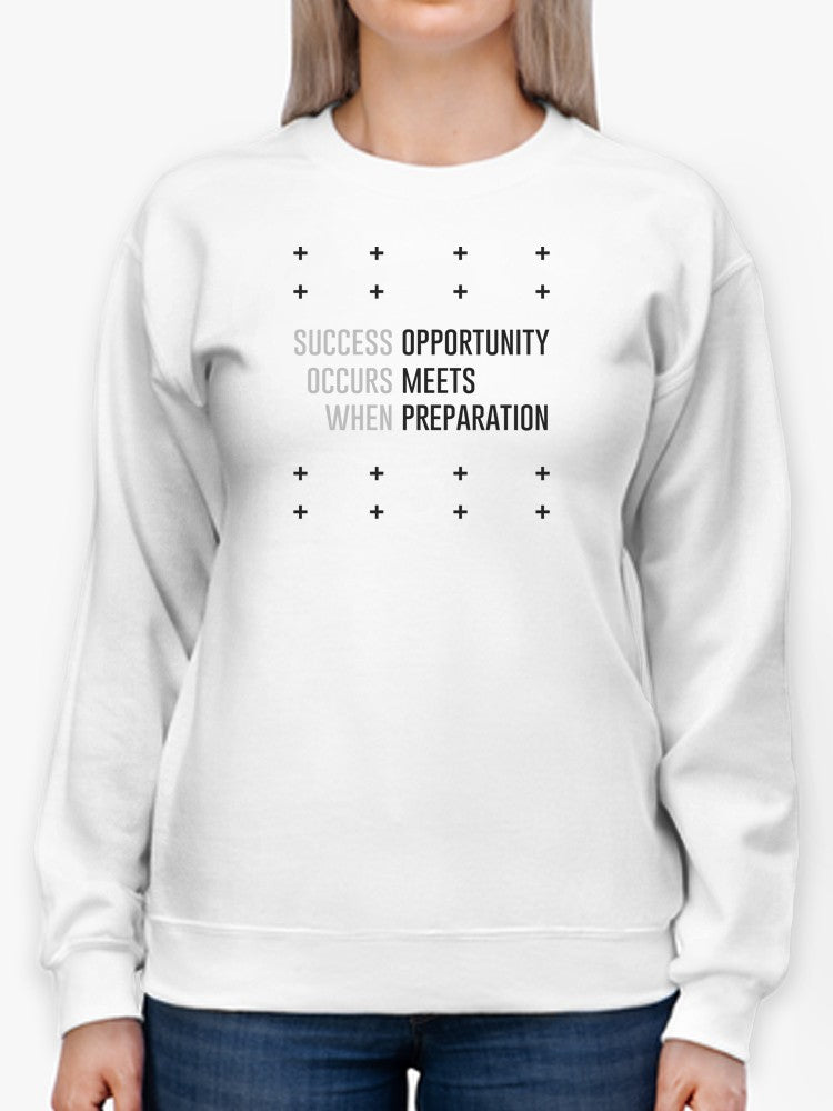 a person wearing a white sweatshirt
