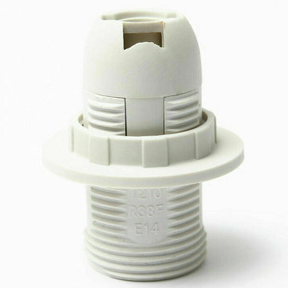 a white plastic object with a hole