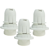 E14 Screw Lampshade Light holder Collar Ring Adaptor Bulb Holder White~1831