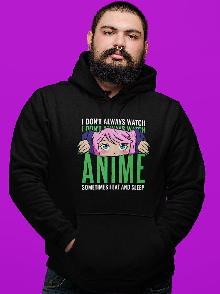 a man with a beard wearing a black hoodie
