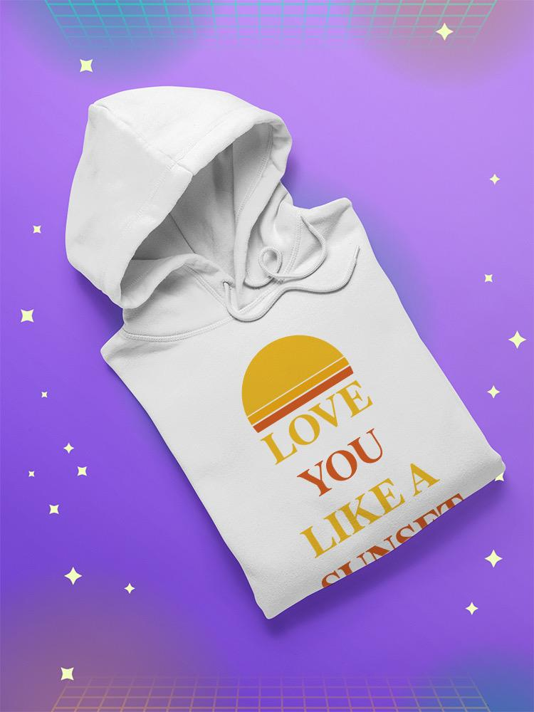 a white sweatshirt with a hood on it
