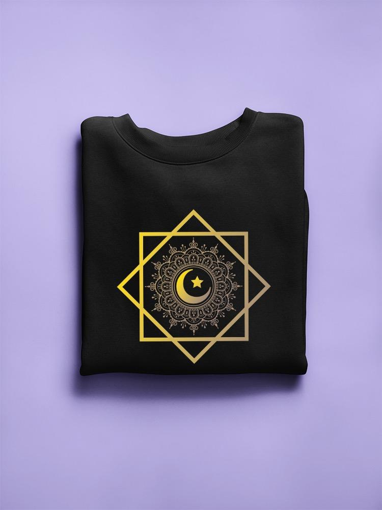 Crescent Moon With Shapes Hoodie -SPIdeals Designs