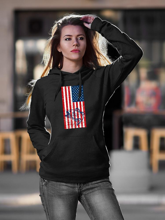 American Flash And Fish Hoodie -SPIdeals Designs