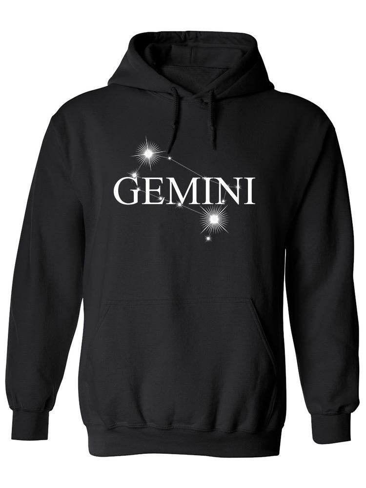 a black hoodie with white text on it