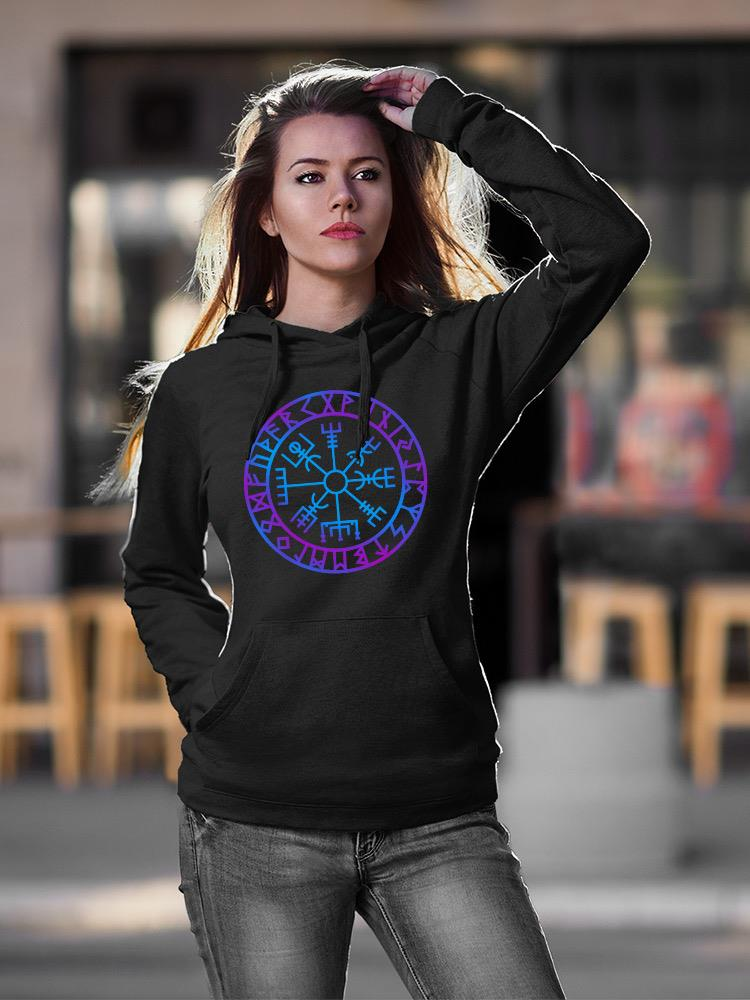 a woman in a black hoodie