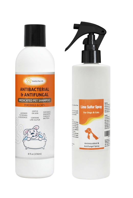 Classic's Lime Sulfur Pet Shampoo (8 oz) and Spray (8 oz)