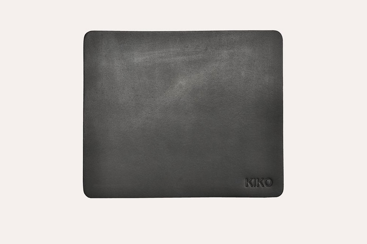 a black square shaped mouse pad