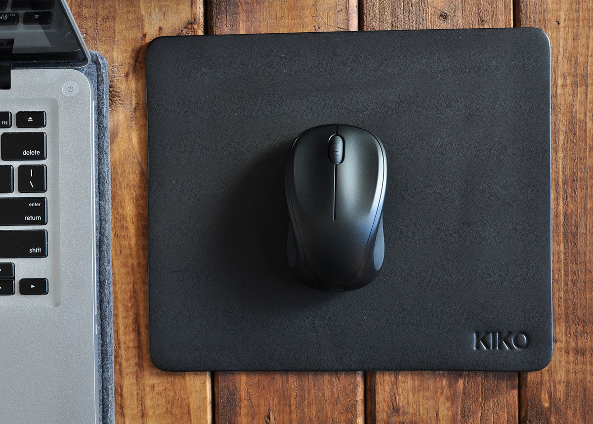 a mouse on a mouse pad
