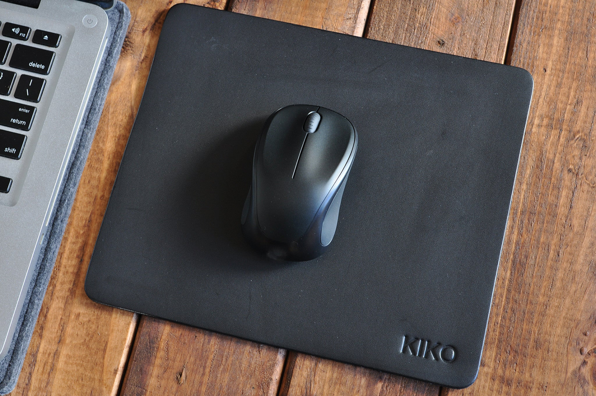a mouse on a mouse pad