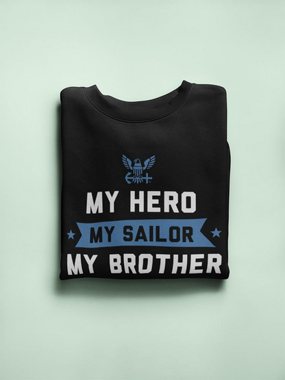 Dad Sailor Brother Sweatshirt Women's -Navy Designs