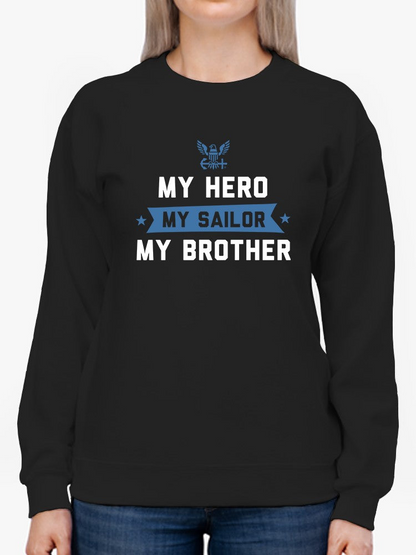 Dad Sailor Brother Sweatshirt Women's -Navy Designs