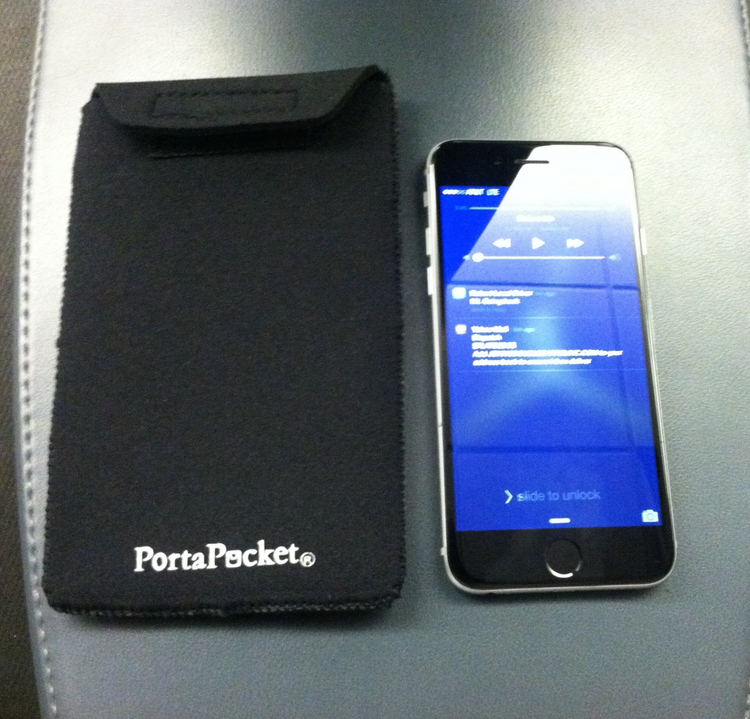 a cell phone next to a case