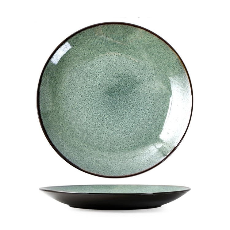 a plate and bowl on a white background