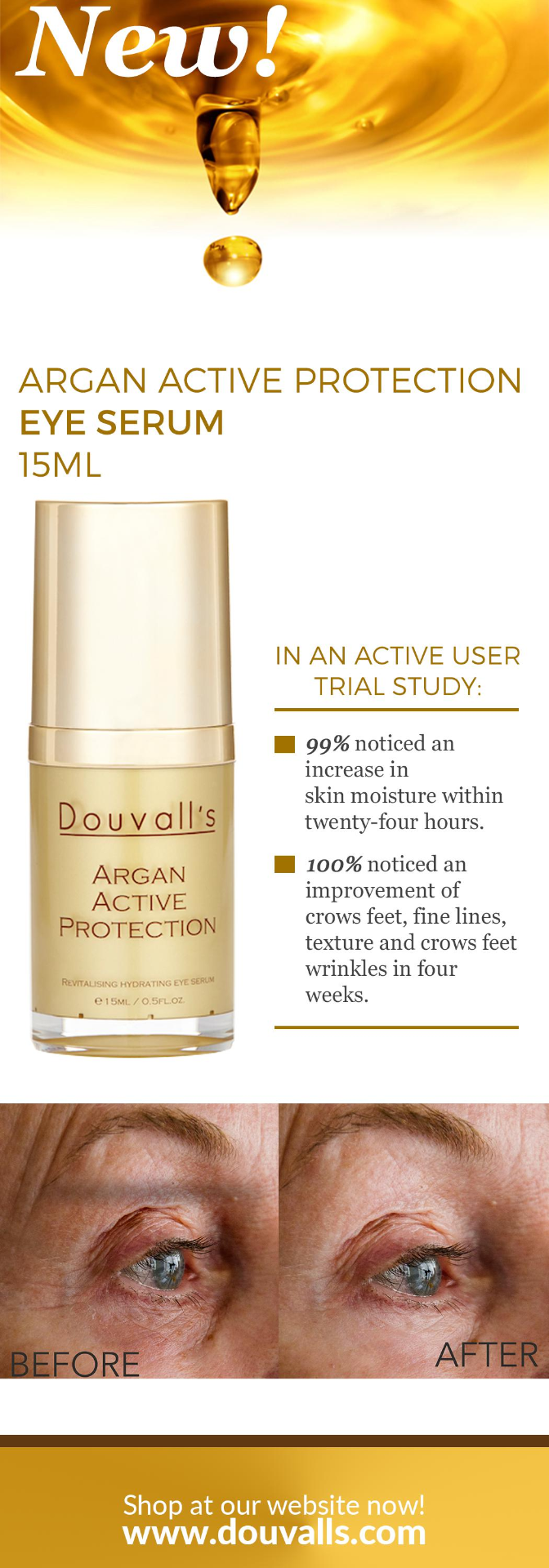 a bottle of eye cream