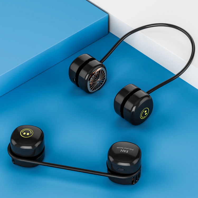 a pair of black earbuds with wires