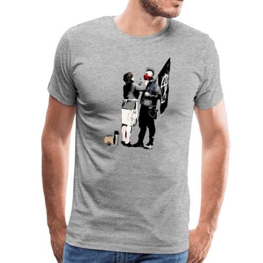 Banksy Anarchist Punk And His Mother Artwork T-Shirt