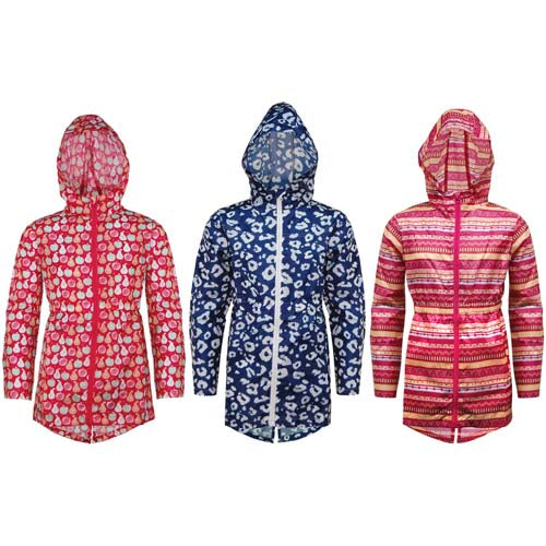 Girls Ruth Packaway Printed Cagoule