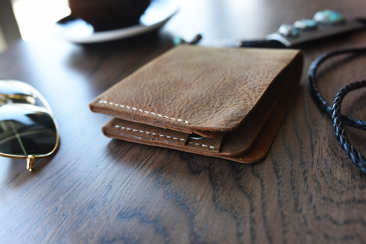 a wallet on a table