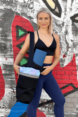 Yoga Mat Carrying Tote Bag with Large Pockets