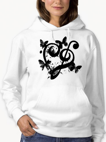 Black Butterflies Hoodie -SPIdeals Designs