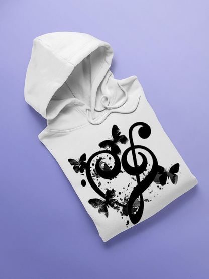 Black Butterflies Hoodie -SPIdeals Designs