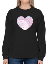 Watercolor Heart Hoodie -SmartPrintsInk Designs