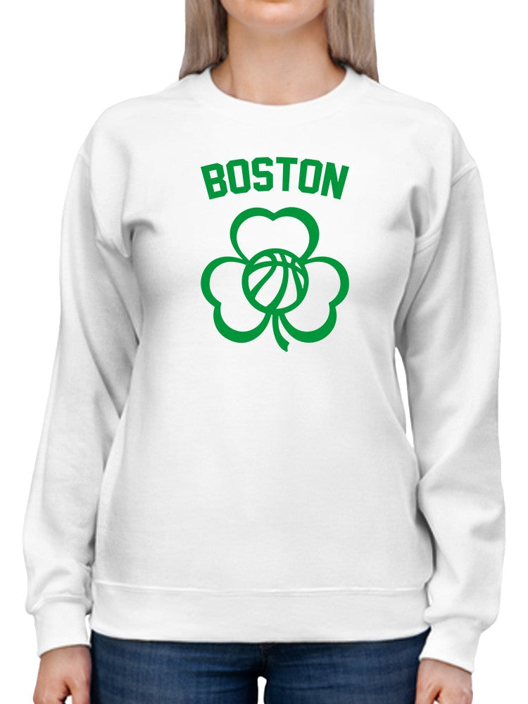 Boston Shamrock Basketball. Sweatshirt Women's -GoatDeals Designs